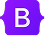 icono con logotipo de Bootstrap