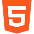 icono con logotipo de HTML