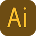 icono con logotipo de Illustrator